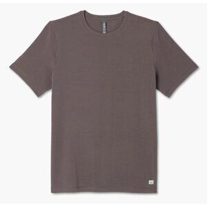 VUORI Tuvalu Tee T-Shirt in Timber Brown Men's Large Active Gym Travel Lounge
